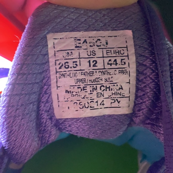 Asics size 12 running shoe purple - Picture 7 of 7